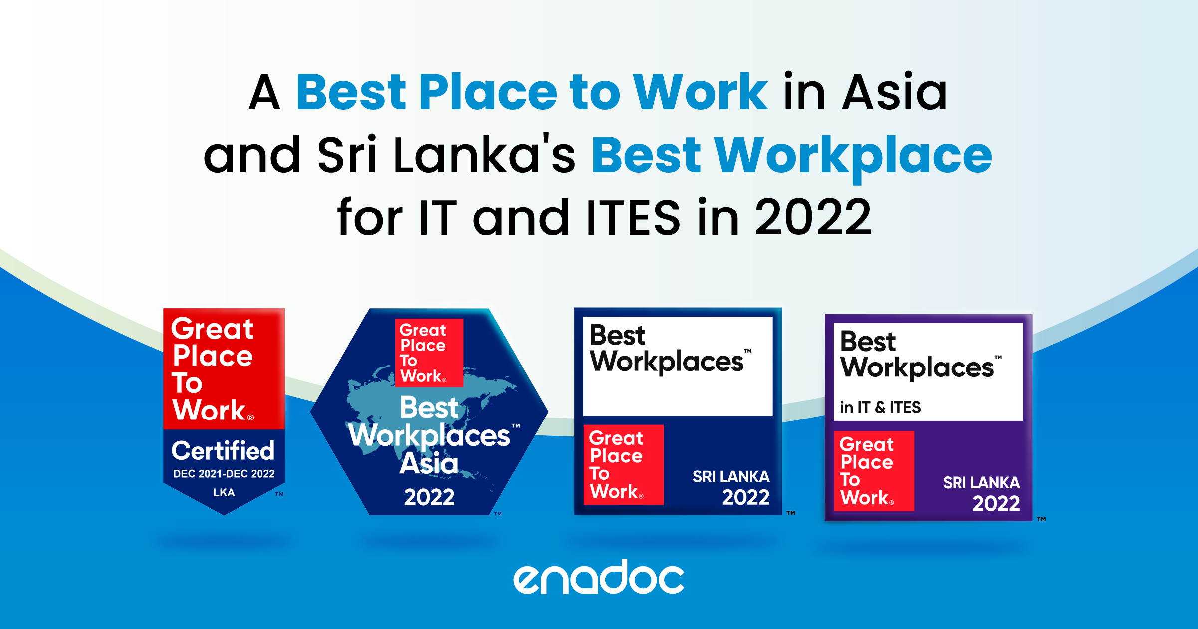 Enadoc Recognized as Best Place to Work in Asia and Sri Lanka IT ITES 2022
